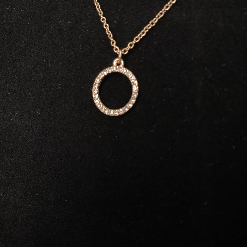 Set of two dainty necklaces. Gold toned